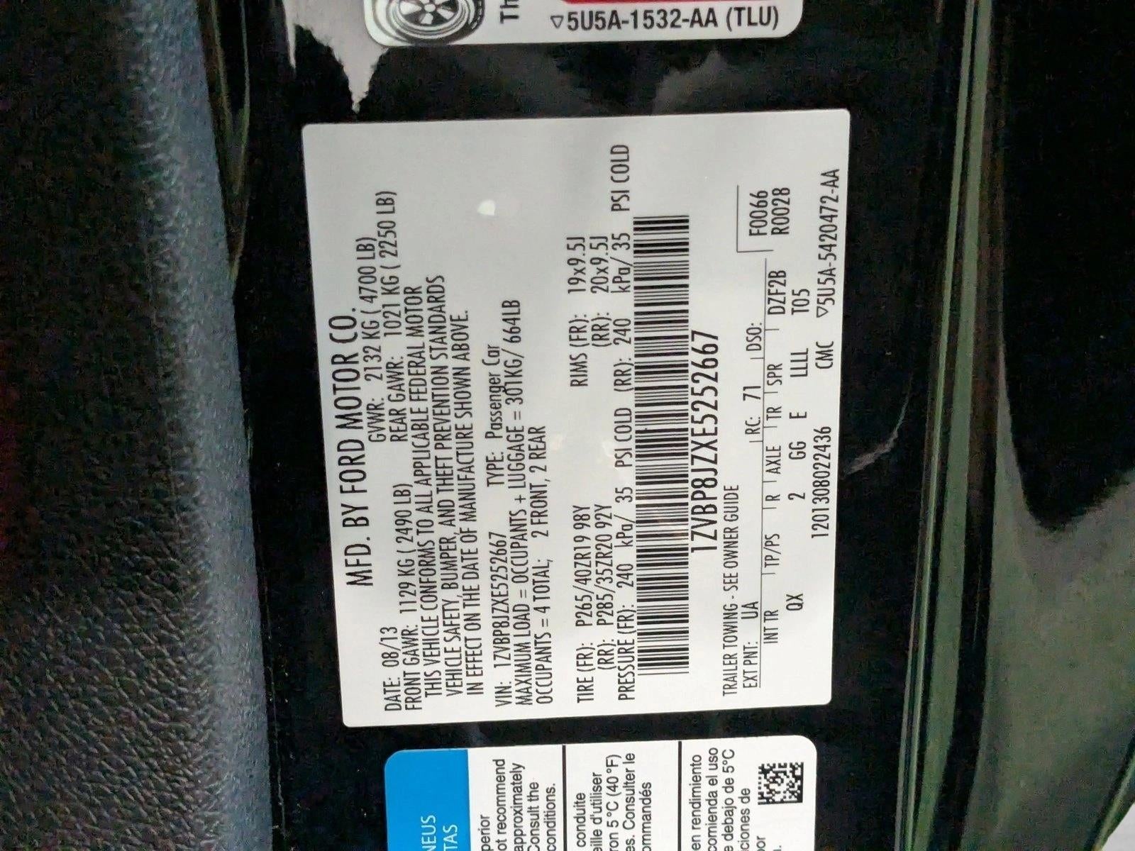 2014 Ford Mustang 2dr Cpe Shelby GT500