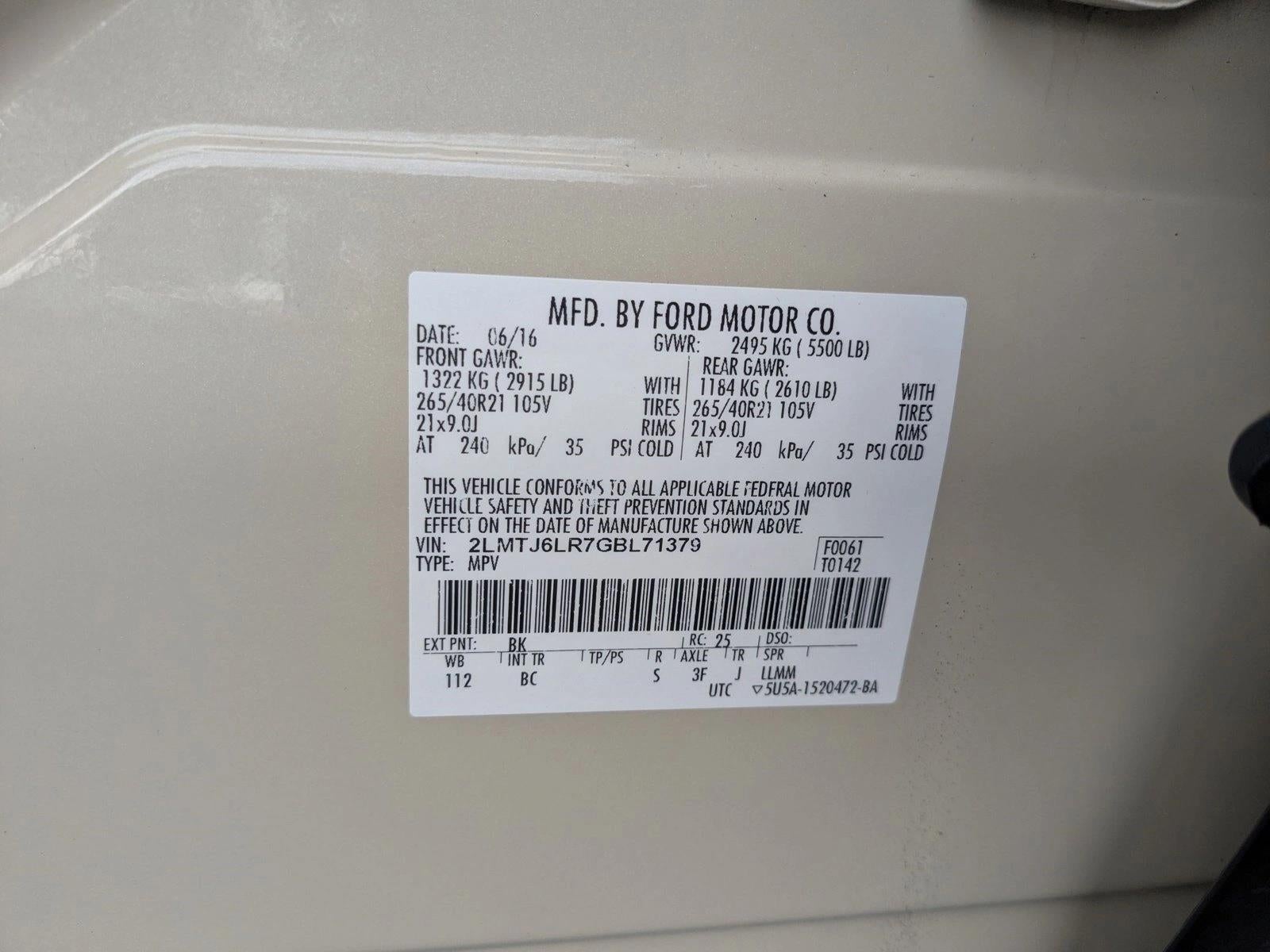 2016 Lincoln MKX FWD 4dr Reserve