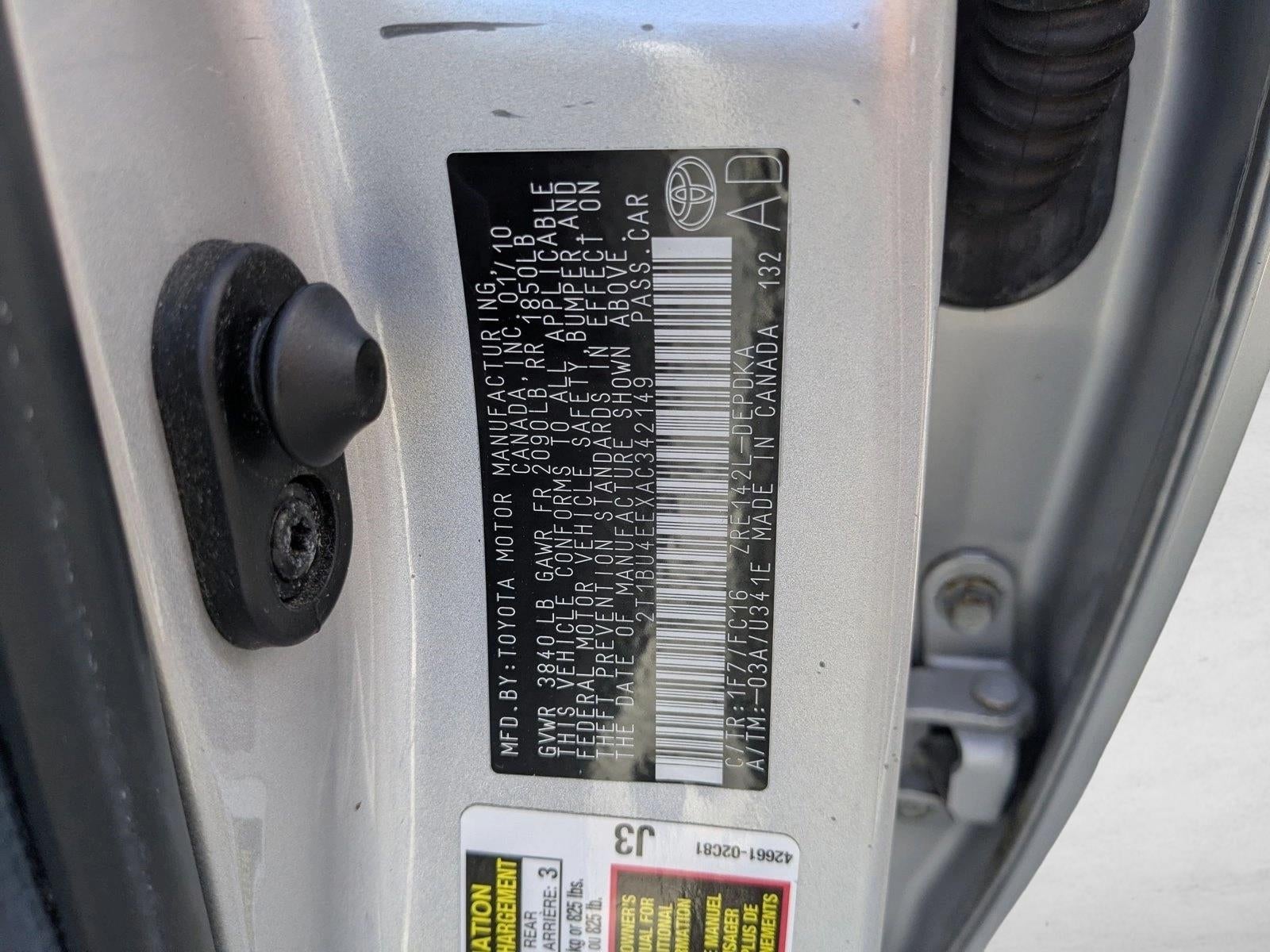 2010 Toyota Corolla 4dr Sdn Auto LE (Natl)