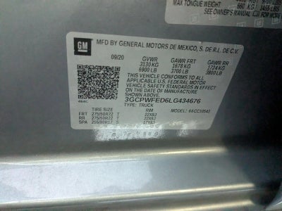 2020 Chevrolet Silverado 1500 Crew Cab Short Box 2-Wheel Drive High Country