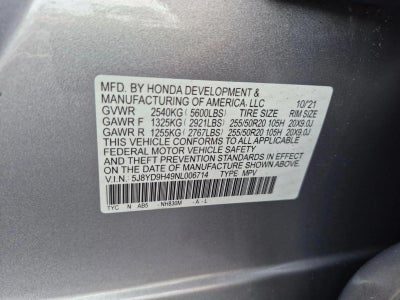 2022 Acura MDX FWD w/Technology Package