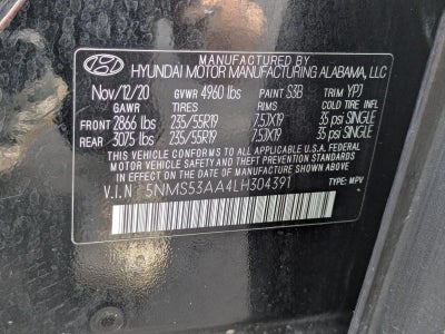 2020 Hyundai SANTA FE Limited 2.0T Auto FWD