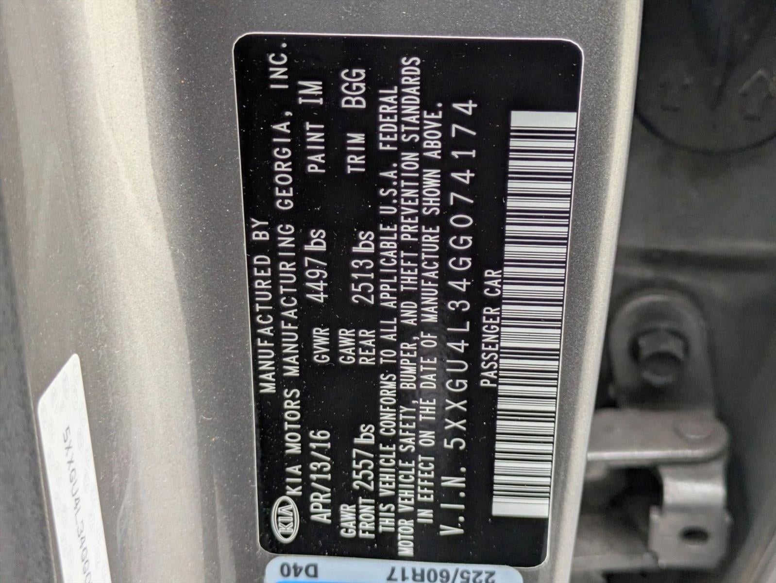 2016 Kia Optima 4dr Sdn EX