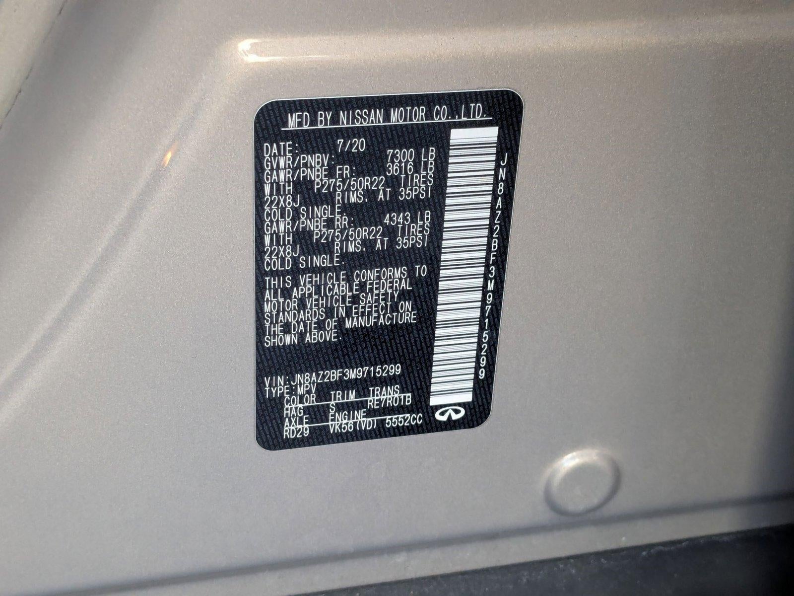 2021 INFINITI QX80 SENSORY