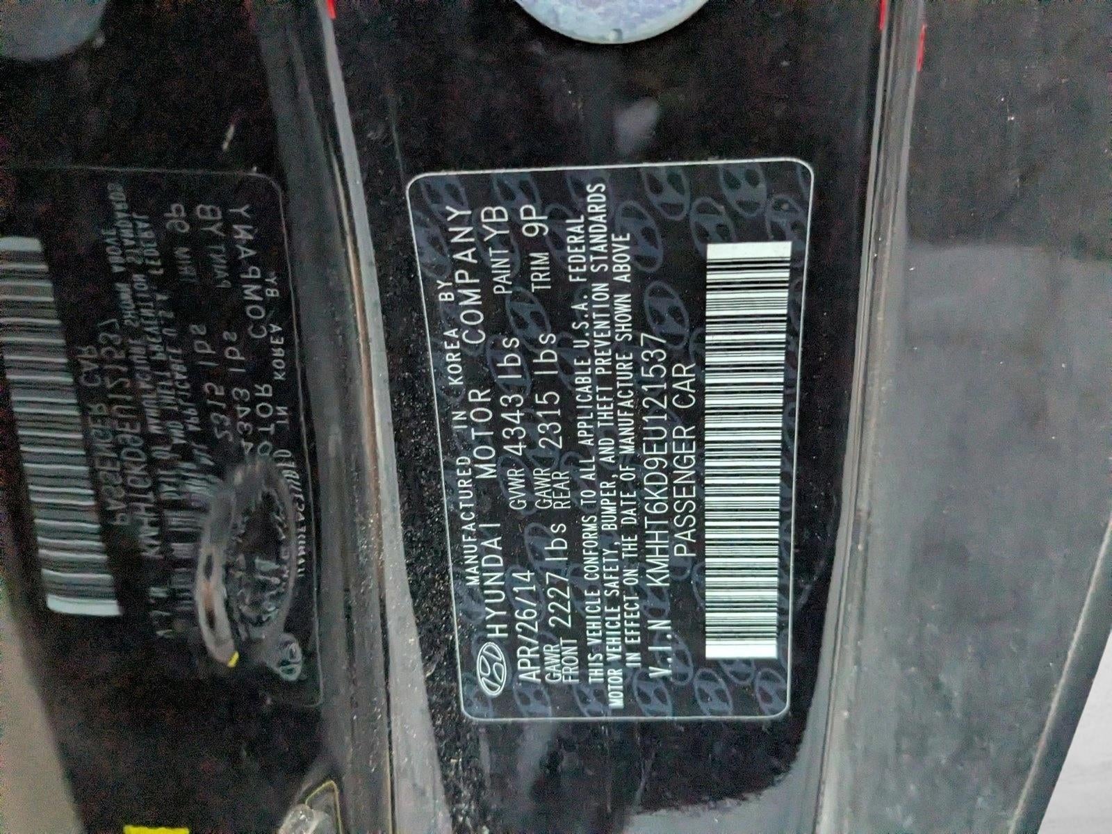 2014 Hyundai GENESIS Coupe 2dr I4 2.0T Auto