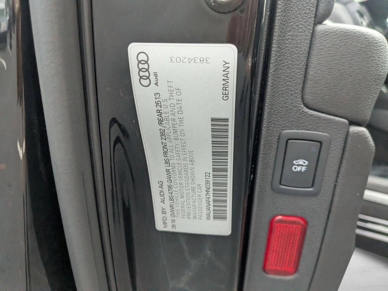 2017 Audi A4 2.0 TFSI Auto Premium quattro AWD