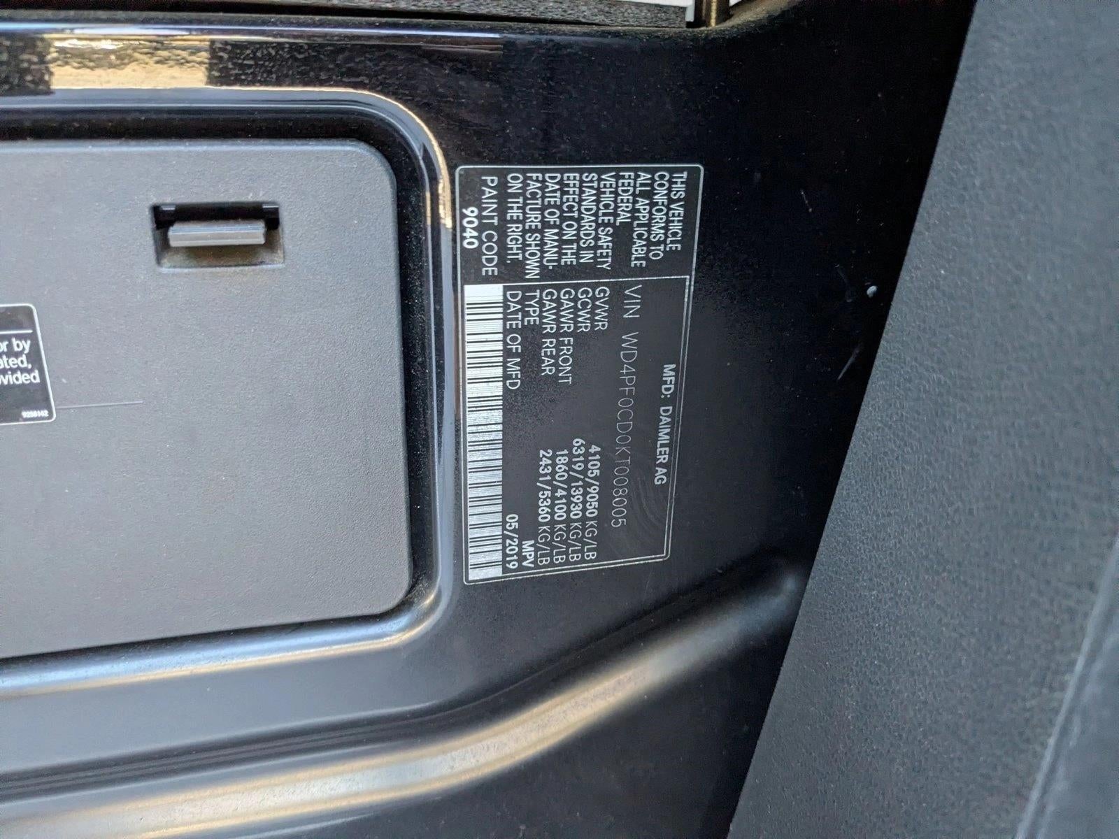 2019 Mercedes-Benz Sprinter Cargo Van 2500 Standard Roof V6 144" RWD