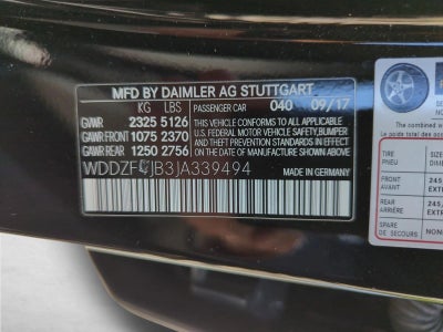 2018 Mercedes-Benz E-Class E 300 RWD Sedan