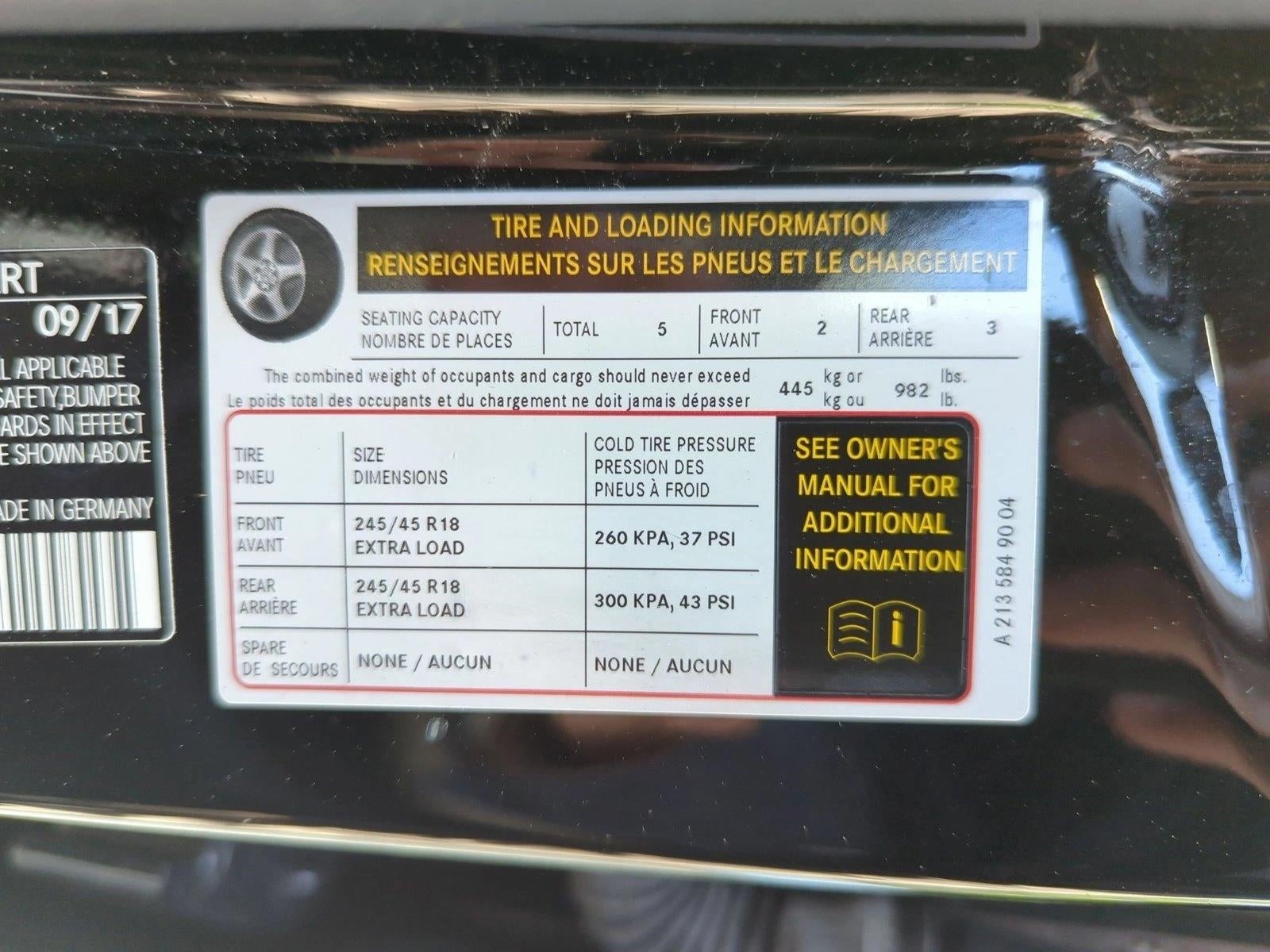 2018 Mercedes-Benz E-Class E 300 RWD Sedan