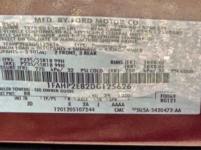 2013 Ford Taurus 4dr Sdn SEL FWD