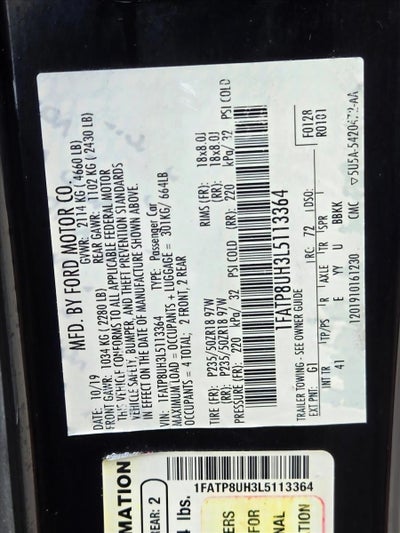 2020 Ford Mustang EcoBoost Premium Convertible