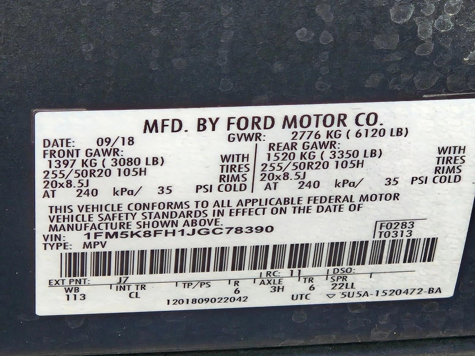 2018 Ford Explorer Limited 4WD