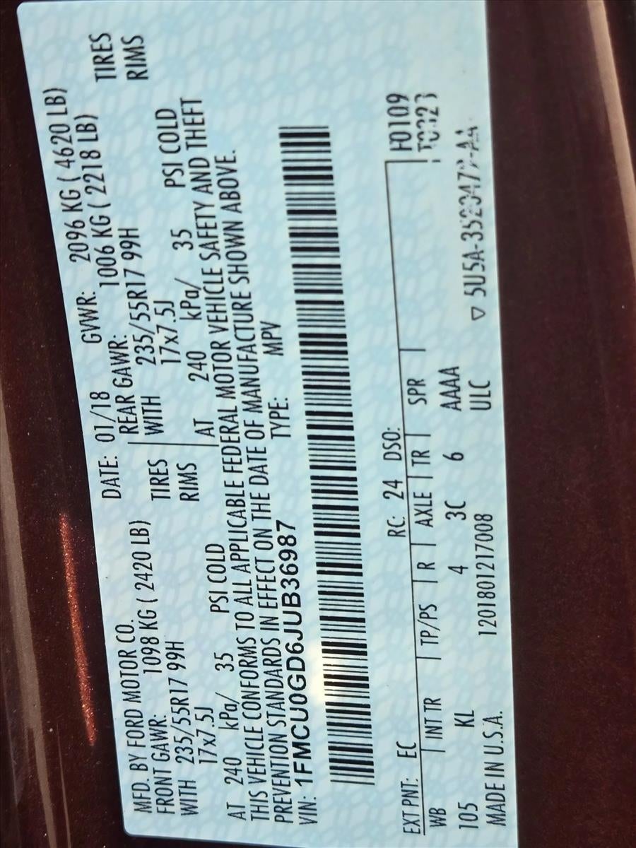 2018 Ford Escape SE FWD