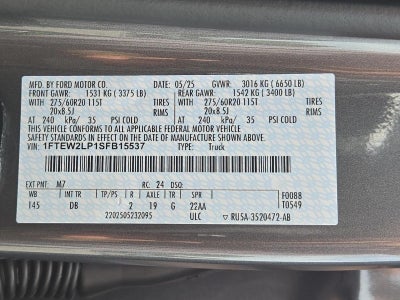 2025 Ford F-150 STX 4WD SuperCrew 5.5' Box
