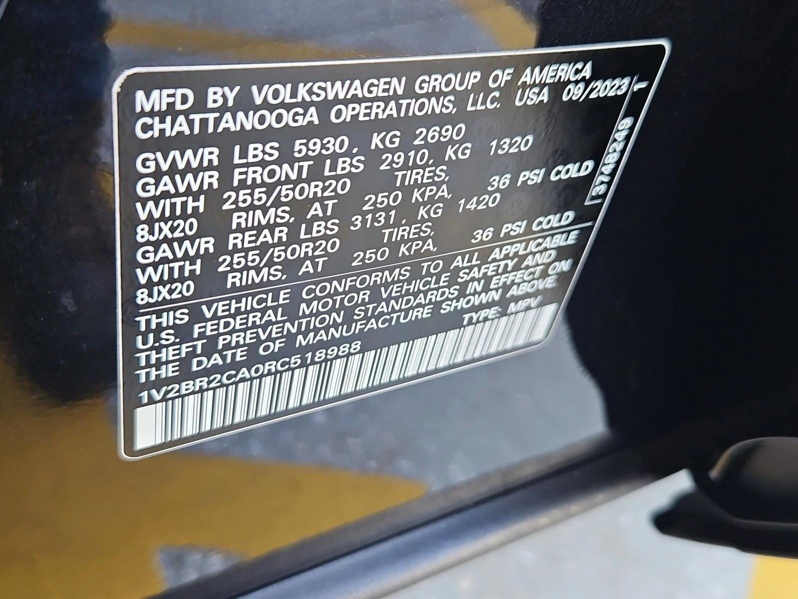 2024 Volkswagen Atlas 2.0T SEL 4MOTION