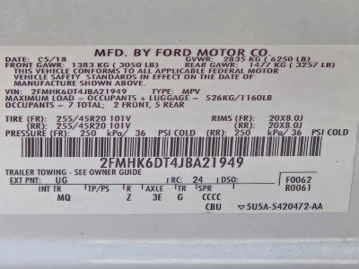 2018 Ford Flex Limited EcoBoost AWD