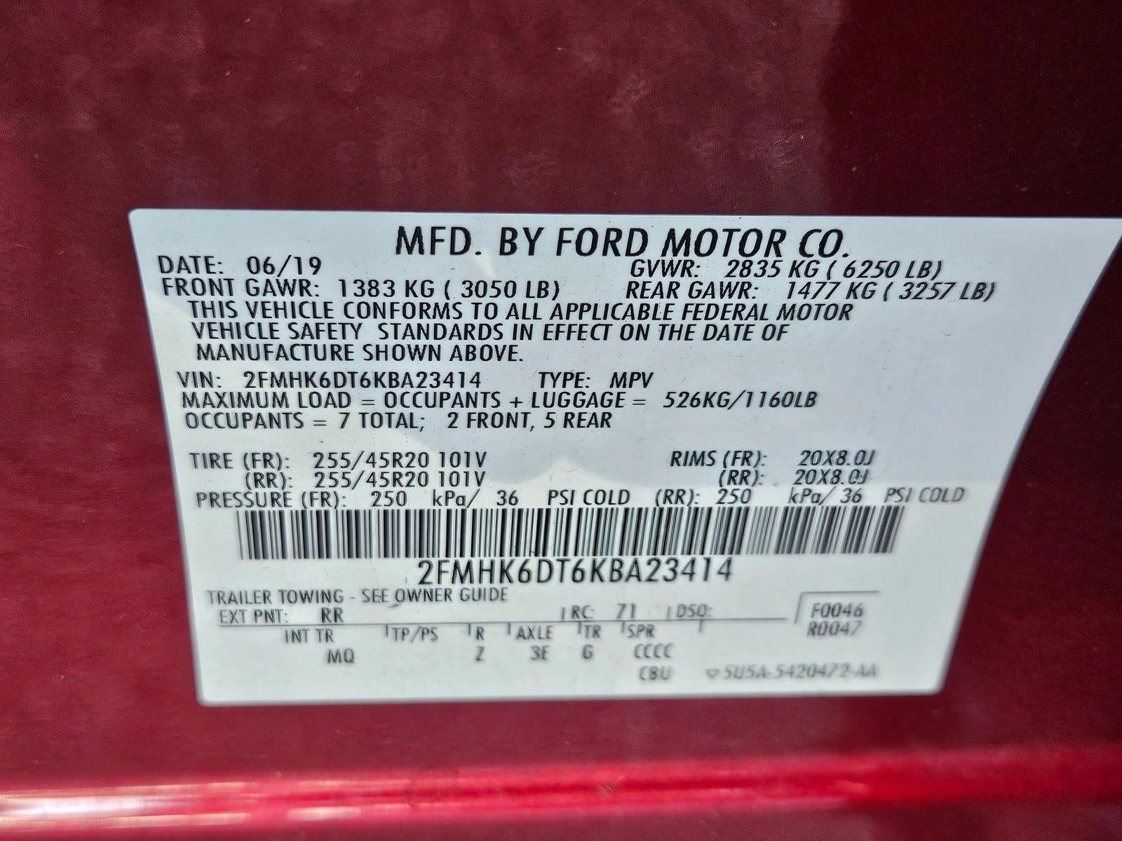 2019 Ford Flex Limited EcoBoost AWD
