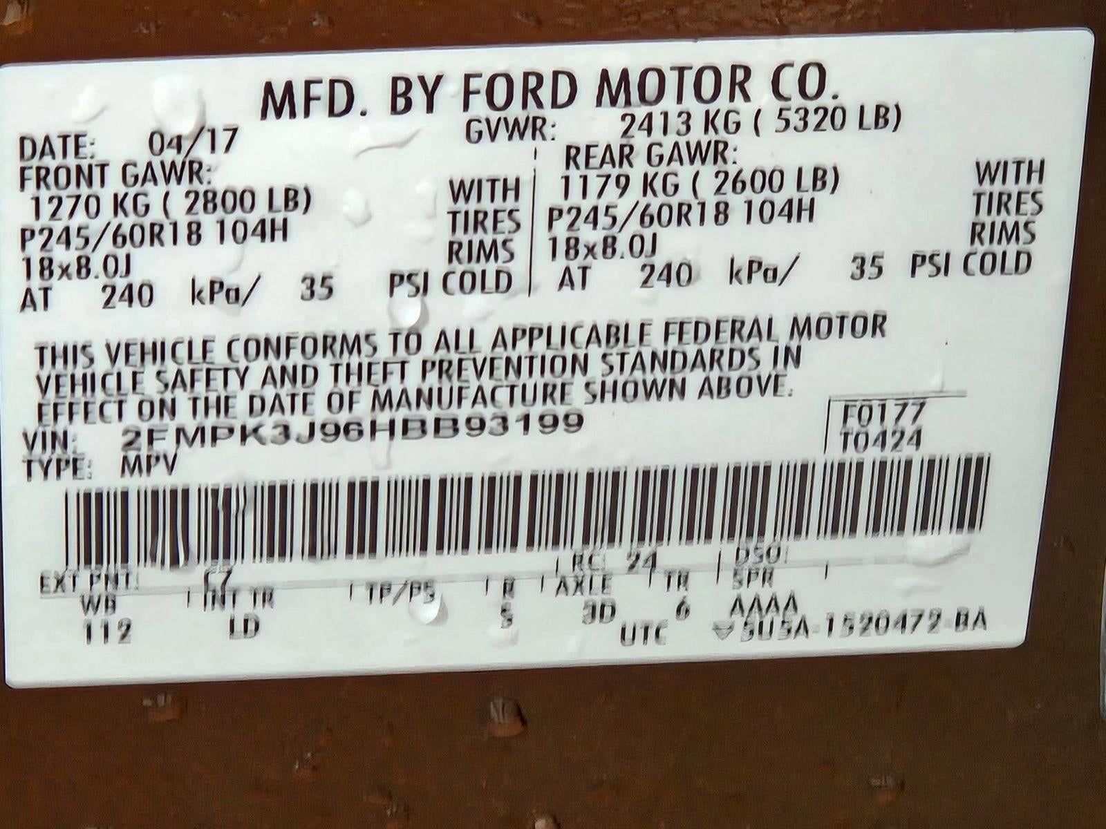 2017 Ford Edge SEL FWD
