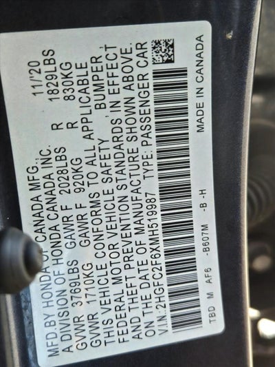 2021 Honda Civic Sedan LX CVT