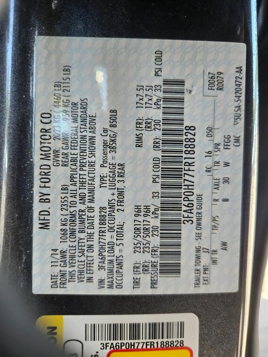 2015 Ford Fusion 4dr Sdn SE FWD