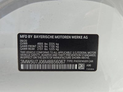 2021 BMW M340i Sedan North America