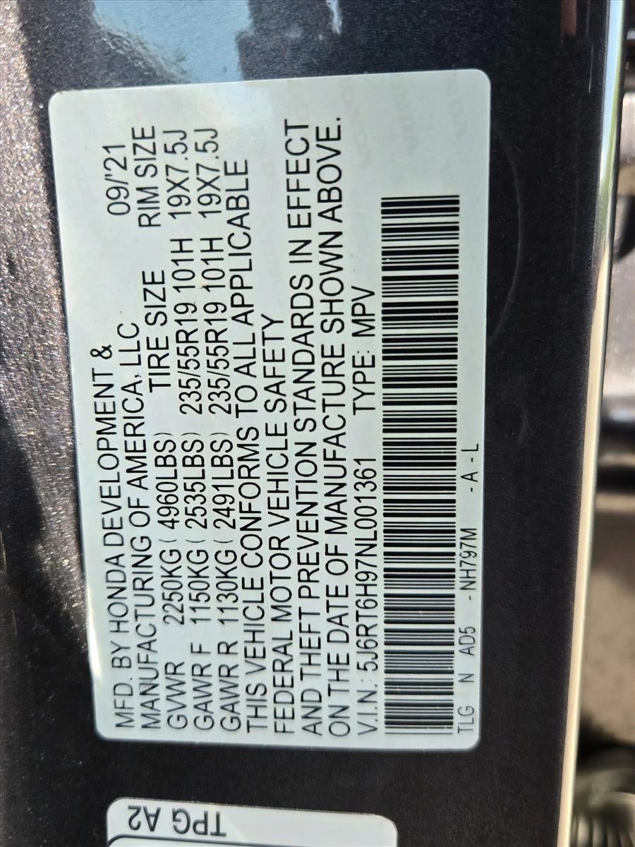 2022 Honda CR-V Hybrid Touring AWD