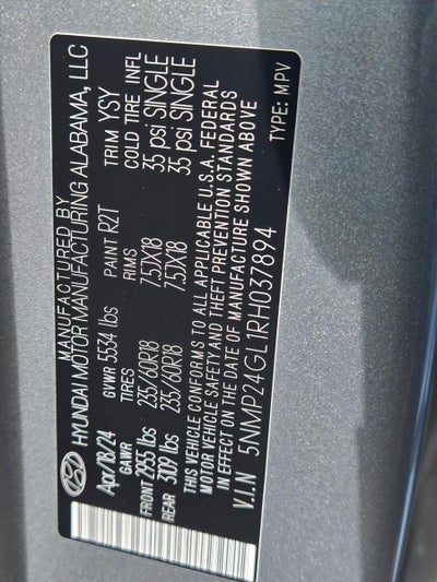 2024 Hyundai SANTA FE SEL FWD