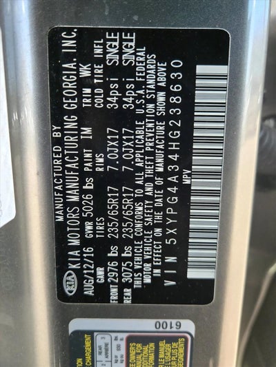 2017 Kia Sorento L FWD