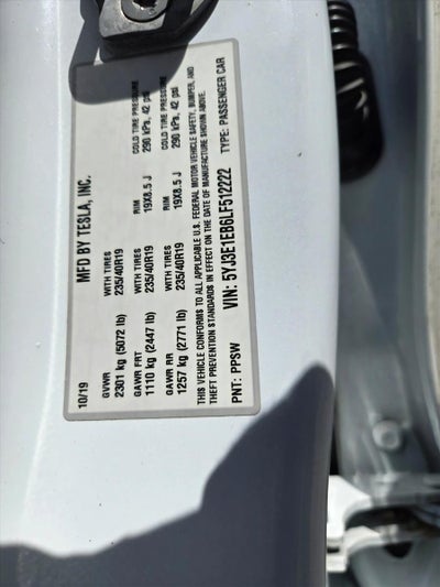 2020 Tesla Model 3 Long Range AWD