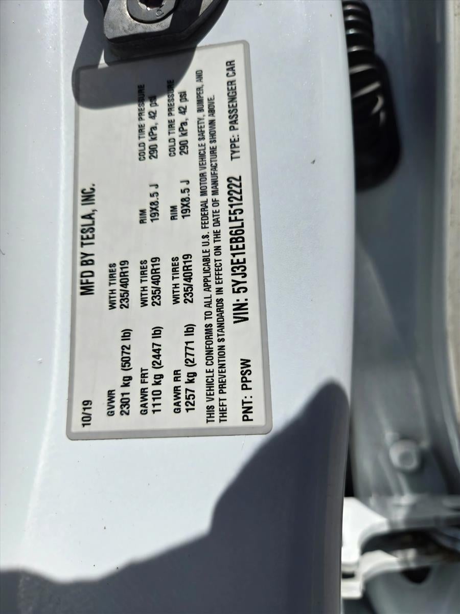 2020 Tesla Model 3 Long Range AWD