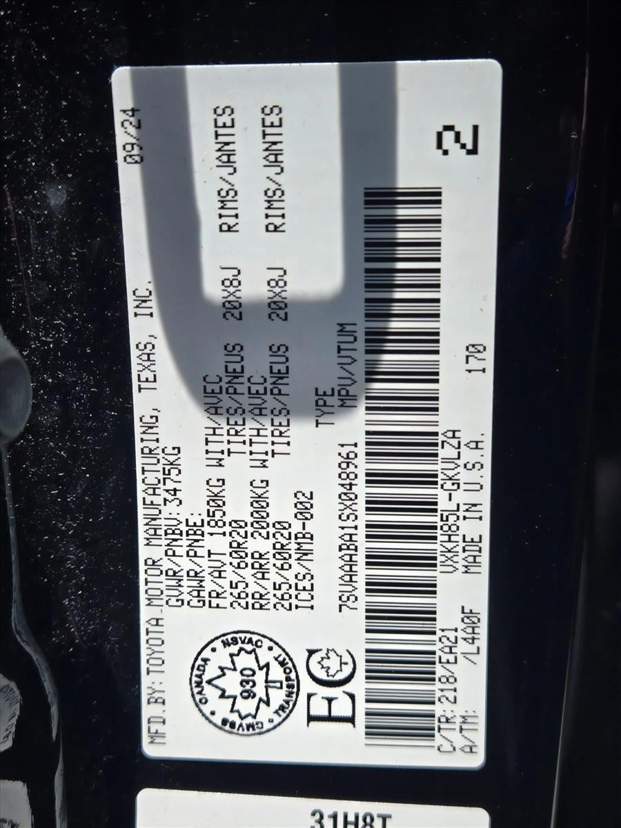 2025 Toyota Sequoia Limited 4WD (SE)