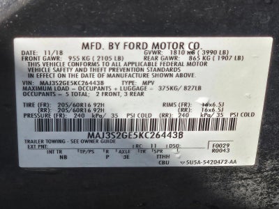 2019 Ford EcoSport SE FWD