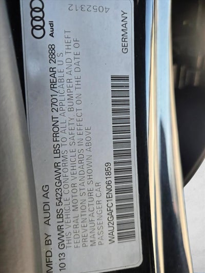 2014 Audi A7 4dr HB quattro 3.0 Prestige