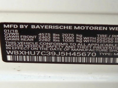 2018 BMW X1 sDrive28i Sports Activity Vehicle