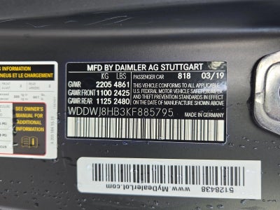 2019 Mercedes-Benz C-Class AMG® C 63 S Coupe