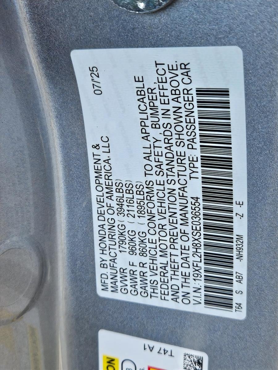 2025 Honda Civic Hatchback Sport CVT