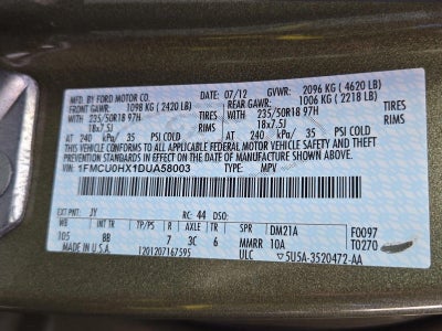 2013 Ford Escape FWD 4dr SEL