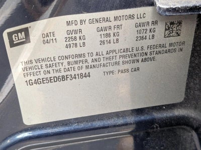 2011 Buick LaCrosse CXS