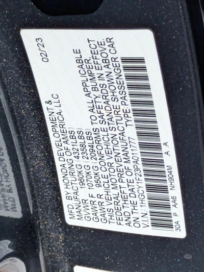 2023 Honda Accord Sedan LX CVT
