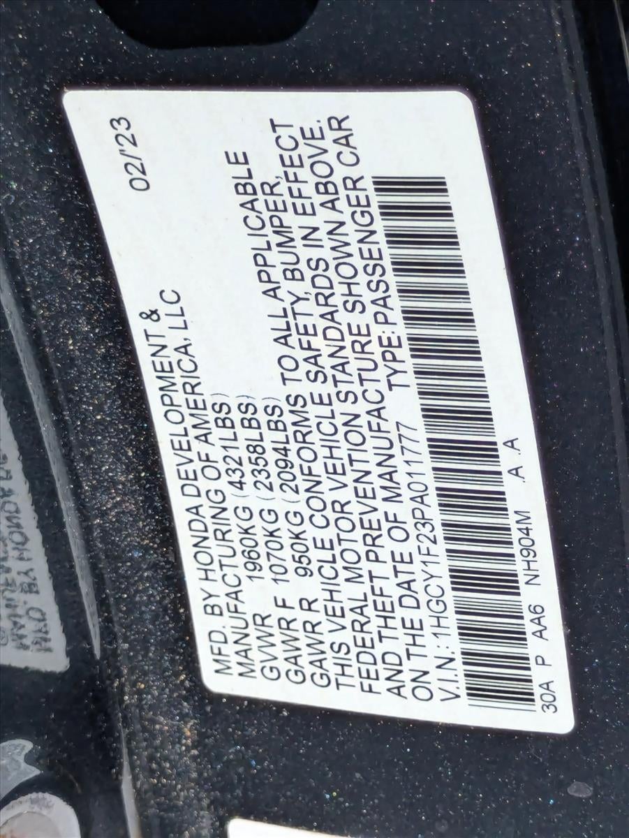 2023 Honda Accord Sedan LX CVT