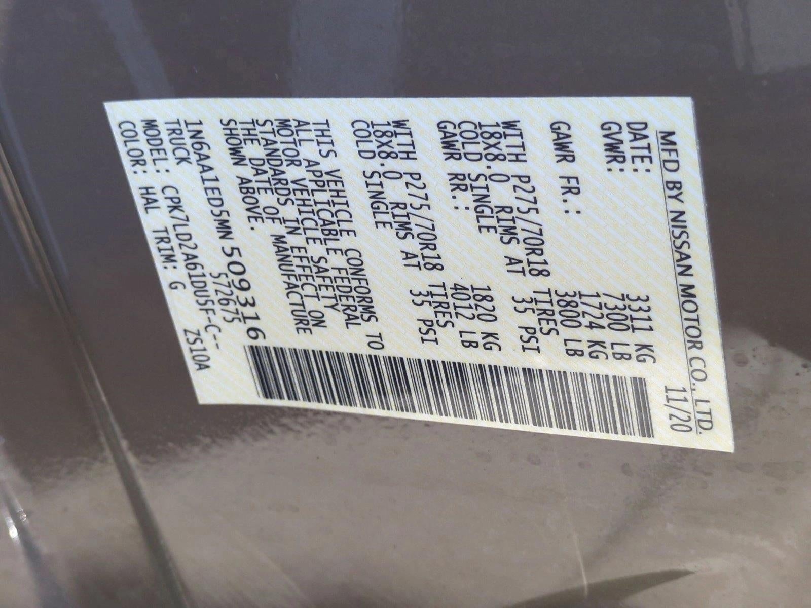 2021 Nissan Titan 4x4 Crew Cab PRO-4X