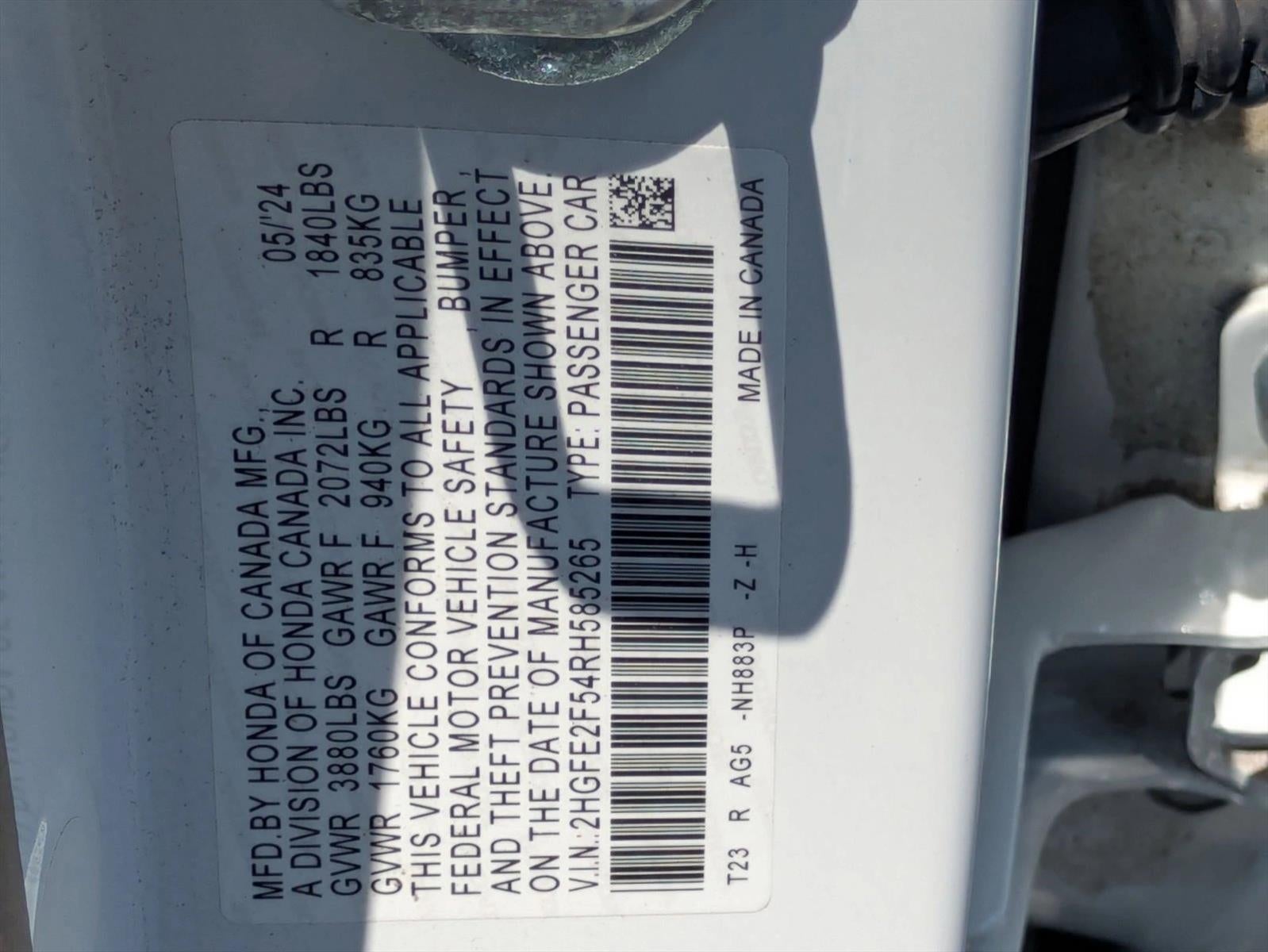2024 Honda Civic Sedan Sport CVT