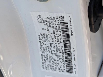 2025 Honda Civic Sedan Hybrid Sport Touring CVT