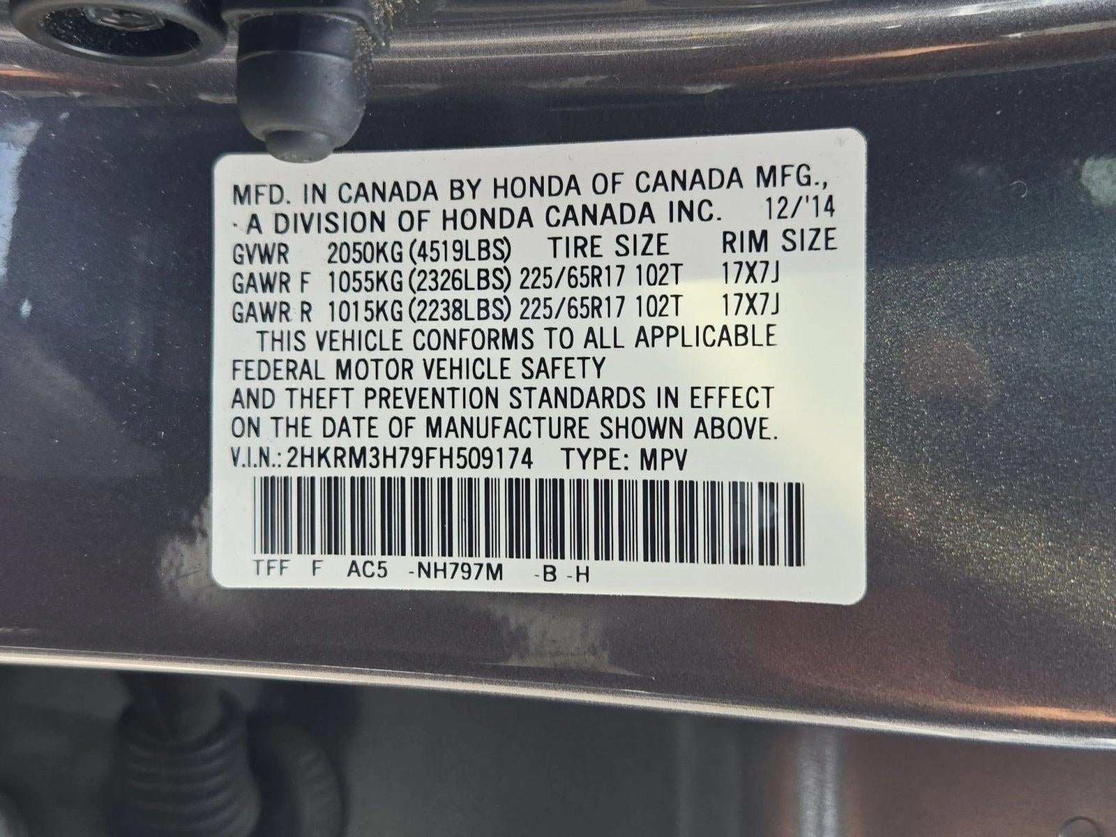 2015 Honda CR-V EX-L 2WD with Navigation