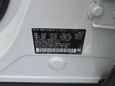 2022 Honda HR-V EX-L 2WD CVT