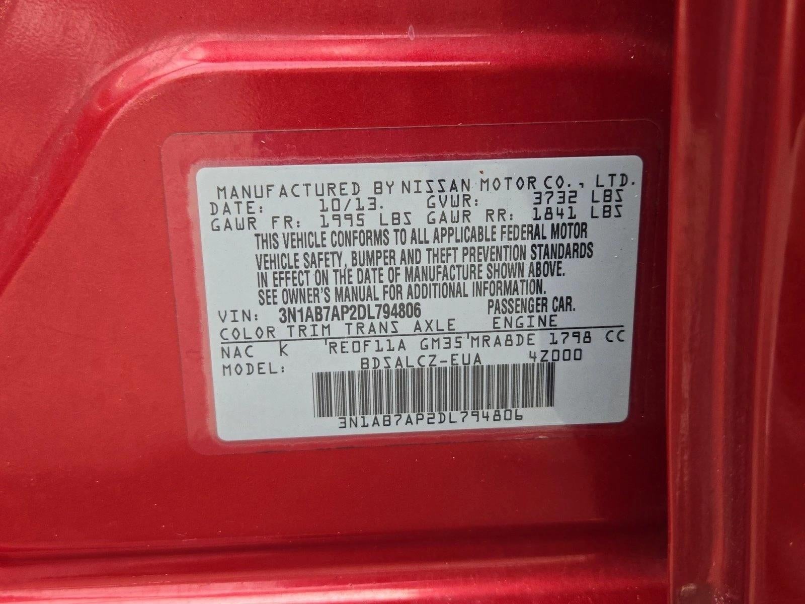 2013 Nissan Sentra 4dr Sdn I4 CVT S