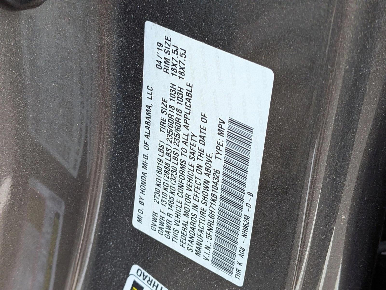 2019 Honda Odyssey EX-L Auto