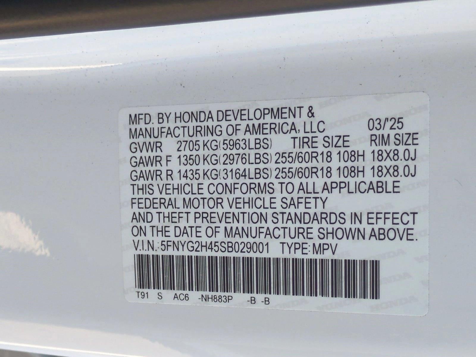 2025 Honda Pilot EX-L 2WD