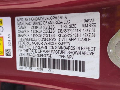 2023 Honda CR-V Hybrid Sport Touring AWD