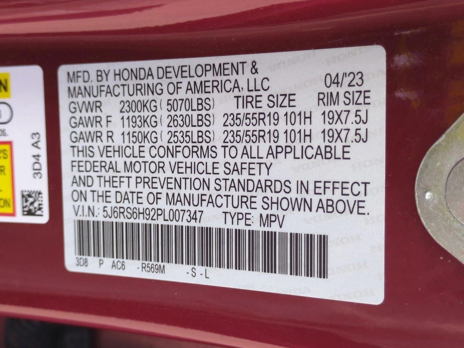 2023 Honda CR-V Hybrid Sport Touring AWD